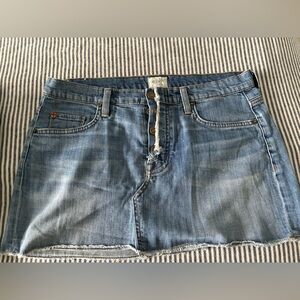 Hudson Jeans Women's Blue Denim Skirt